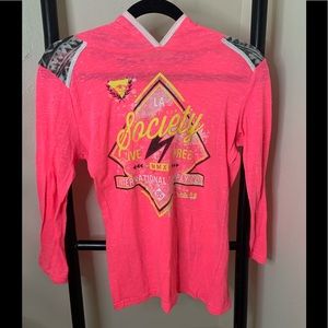 Buckle’s “Society” brand pink pullover